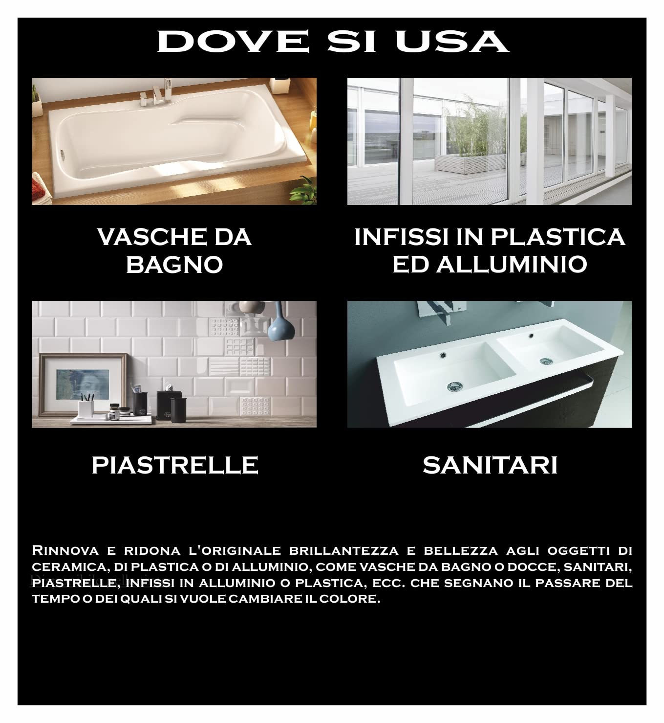 Brava RC3 Royal Ceramic Smalto per Vasche da Bagno, Bianco, 375 ml