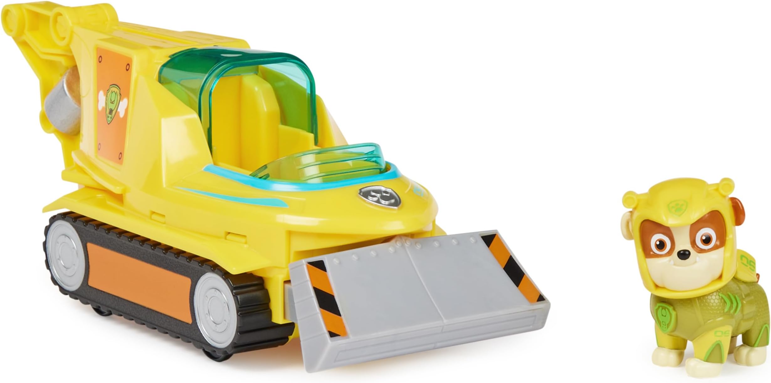 PAW Patrol Aqua Pups Rubble Transforming Hammerhead Shark Vehicle with Collectible Action Figure, Kidsโ Toys for Ages 3 and up
