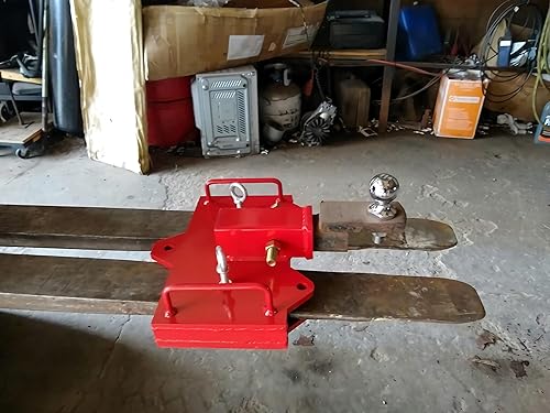 Miniatura 4 de NIXFACE Accesorio de remolque de carretilla elevadora de 2 pulgadas, receptor de enganche de remolque para horquillas de plataforma dobles