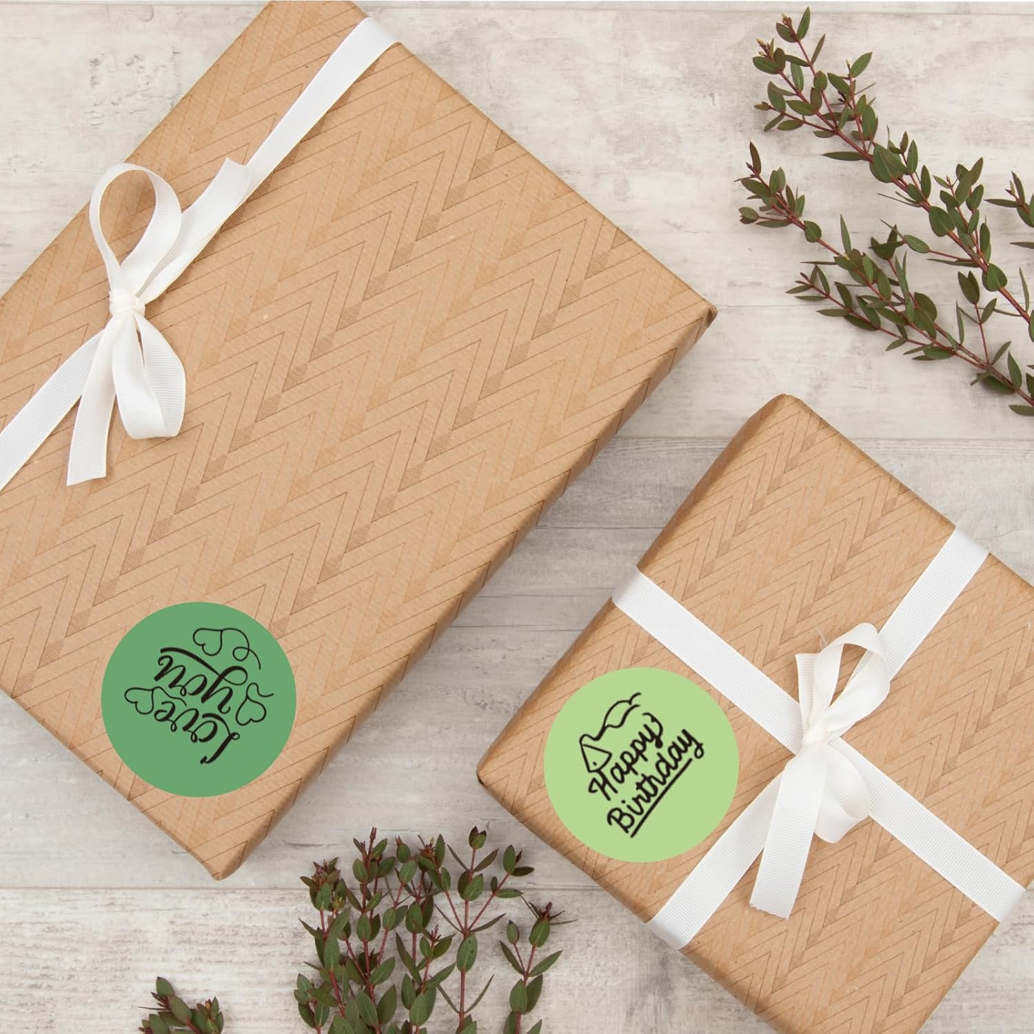 Thermal Label,2 Inch Green Gradient Round Thermal Printer Stickers,Self-Adhesive Round Direct Thermal Labels,Thermal Stickers for DIY Logo Design,Name Tag (500 Labels/1 Roll) - Image 4