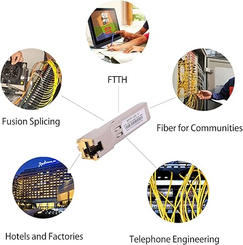 Miniatura 9 de 10 unidades 1000BASE-T Gigabit SFP a RJ45 transceptor modular de cobre Ethernet para Cisco, Meraki, Ubiquiti, D/TP Link, Supermicro, Netgear