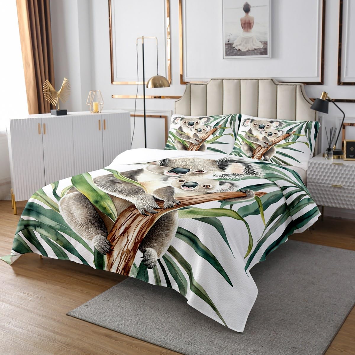 Erosebridal Horse Bedding Set King Size Purple Flower Bedspread Galloping Horse Coverlet Set Farmhouse Animal Quilted Coverlet Cowboy Style Bedspread Gray Bedding Collection