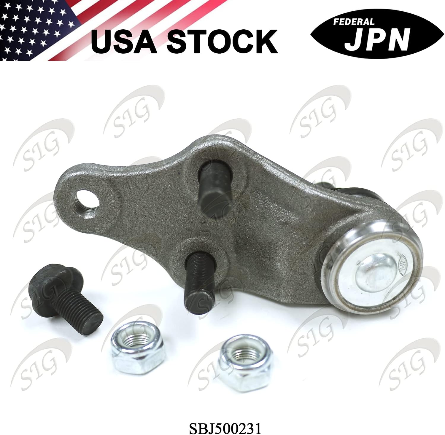 Front Left or Right Lower Ball Joint Compatible with Hyundai & Kia Model Azera & Sante Fe Sport & Sonata & Codenza & Optima & Rondo & Sorrento (Replacement# 5453002T010, K500231) - SBJ500231