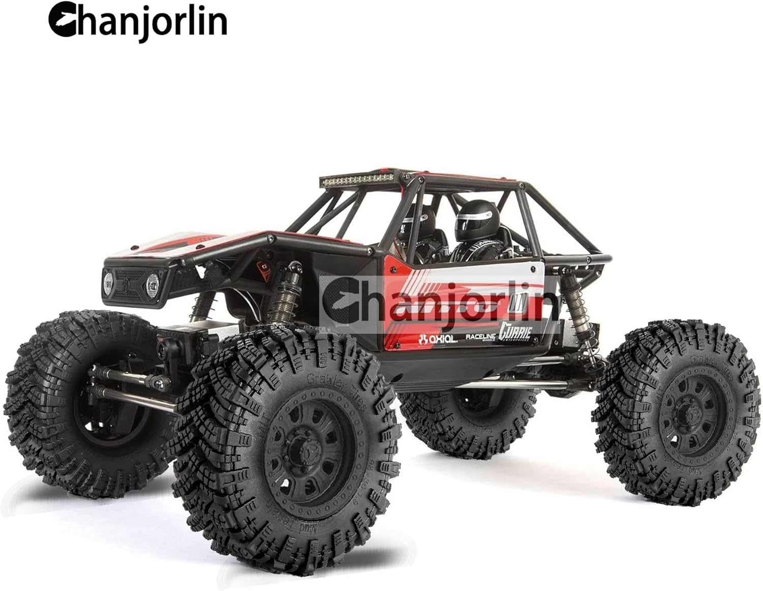 1.9 RC Tires OD 98mm 1/10 Rubber All Terrain Mud Crawler Tyres with Foam for 1:10 Rock Crawler Car Axial SCX10 SCX10 III AXI03007 D90 TF2 MST Tamiya RR10 Beadlock Wheels Hubs 4PCS