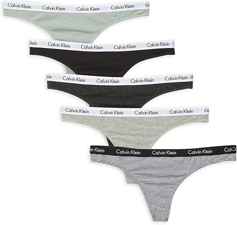 Calvin Klein Womens 3 Pack Carousel Thong Panty