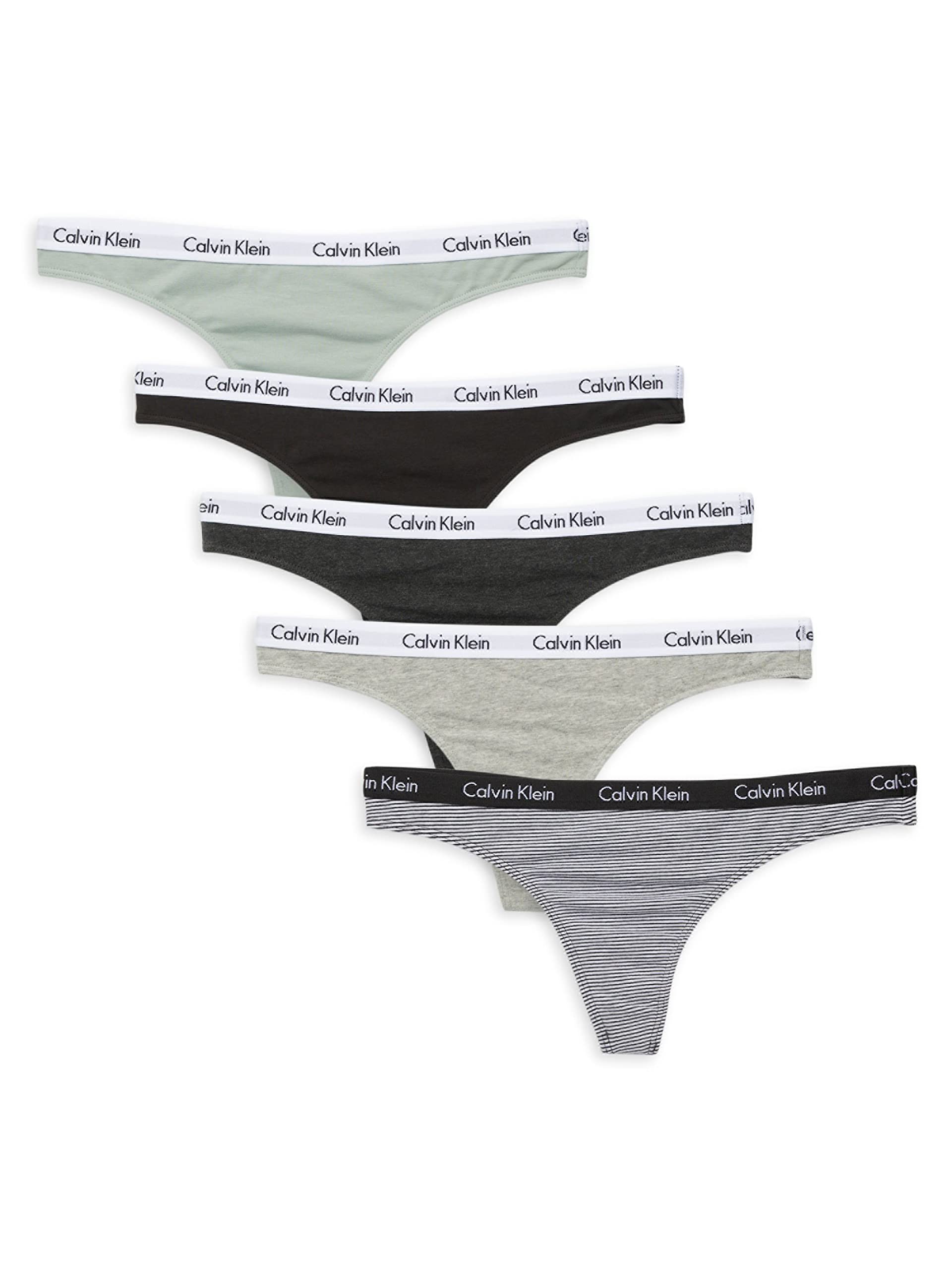 Calvin Klein Womens 3 Pack Carousel Thong Panty