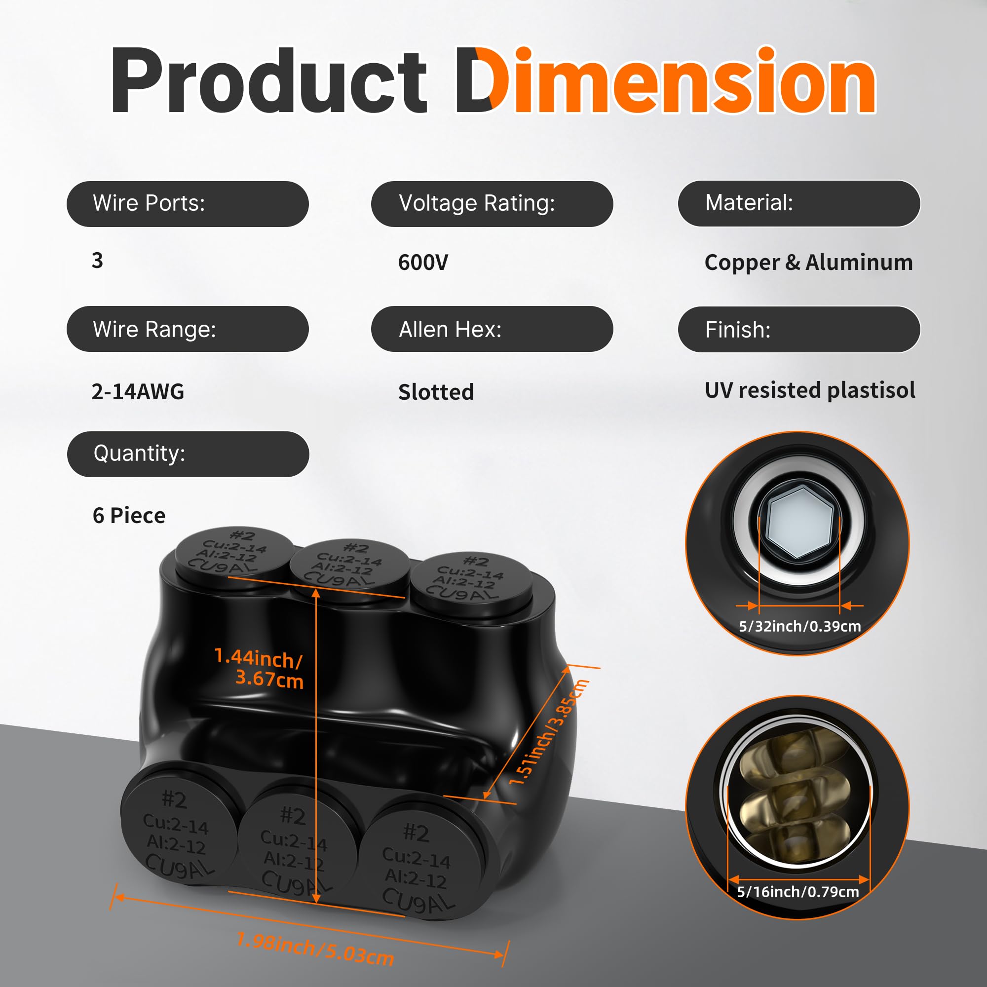 600V In-Line Splice Connector Insulated Multi-Tap Connector - Insulated Connector And Insulated - View #8