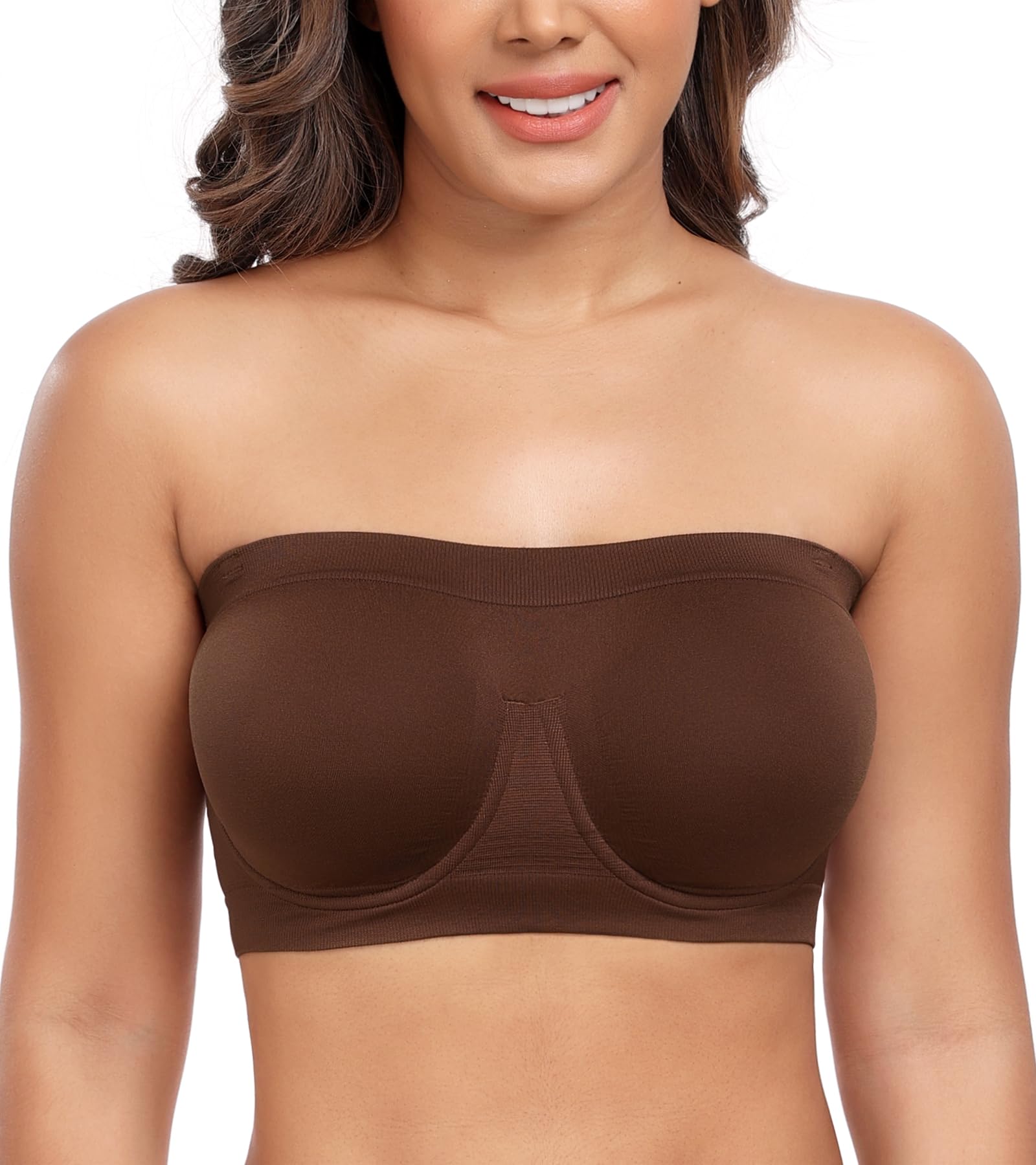 DotVol Soutien-Gorge pour Femme Bandeau à Armatures sans Couture