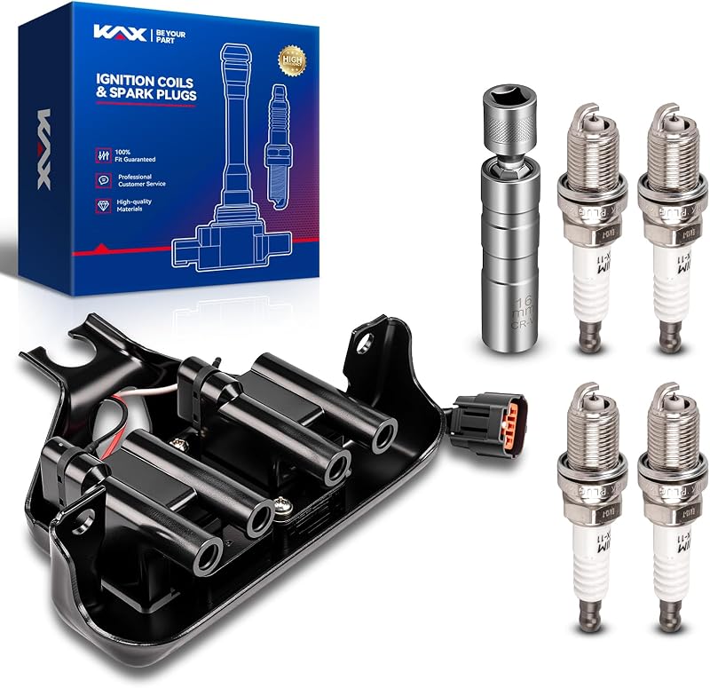 Bobina de ignição KAX com 4 velas para Mazda Miata 1990–1993 UF78