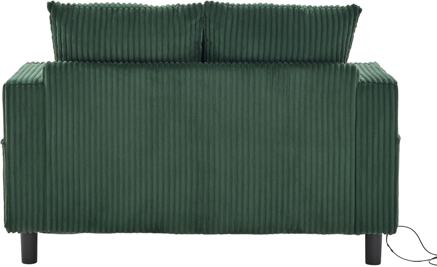 50.5-Inch Oversized Accent Chaise Lounge Recliner Chair with Cupholders and USB-C Ports, Plush Corduroy Upholstered Leisure Chaise Lounge Daybed W/LED Strip and Side Pockets for Living Room Bedroom