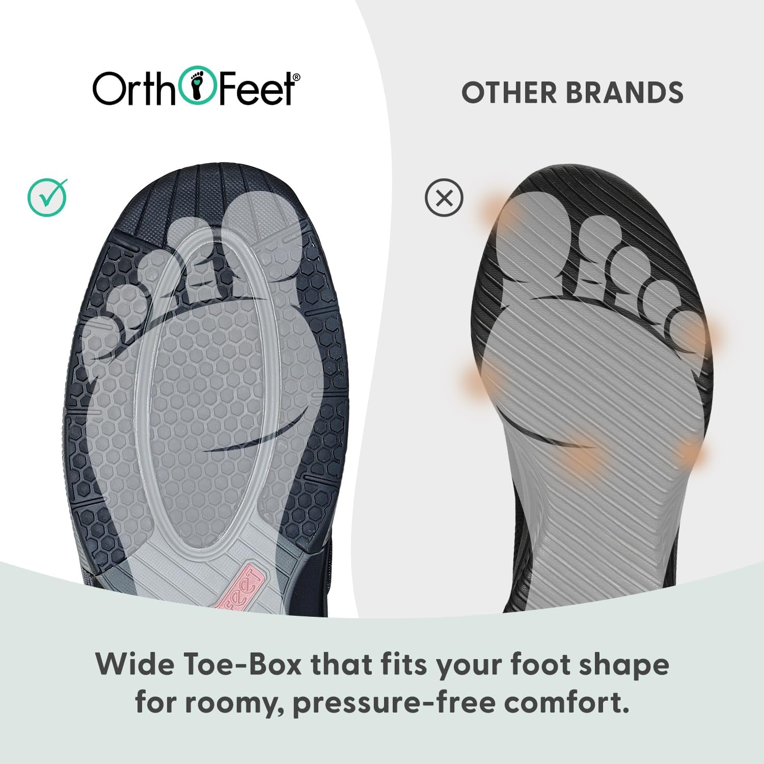 Orthofeet Men's Orthopedic Porto Canvas Casual Shoes - Image 6