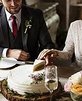 Vista 7 de Homi styles Juego de 2 cuchillos y servidores negros para tartas, cortador de pasteles y espátula, servidor de pasteles y cuchillos con agarre