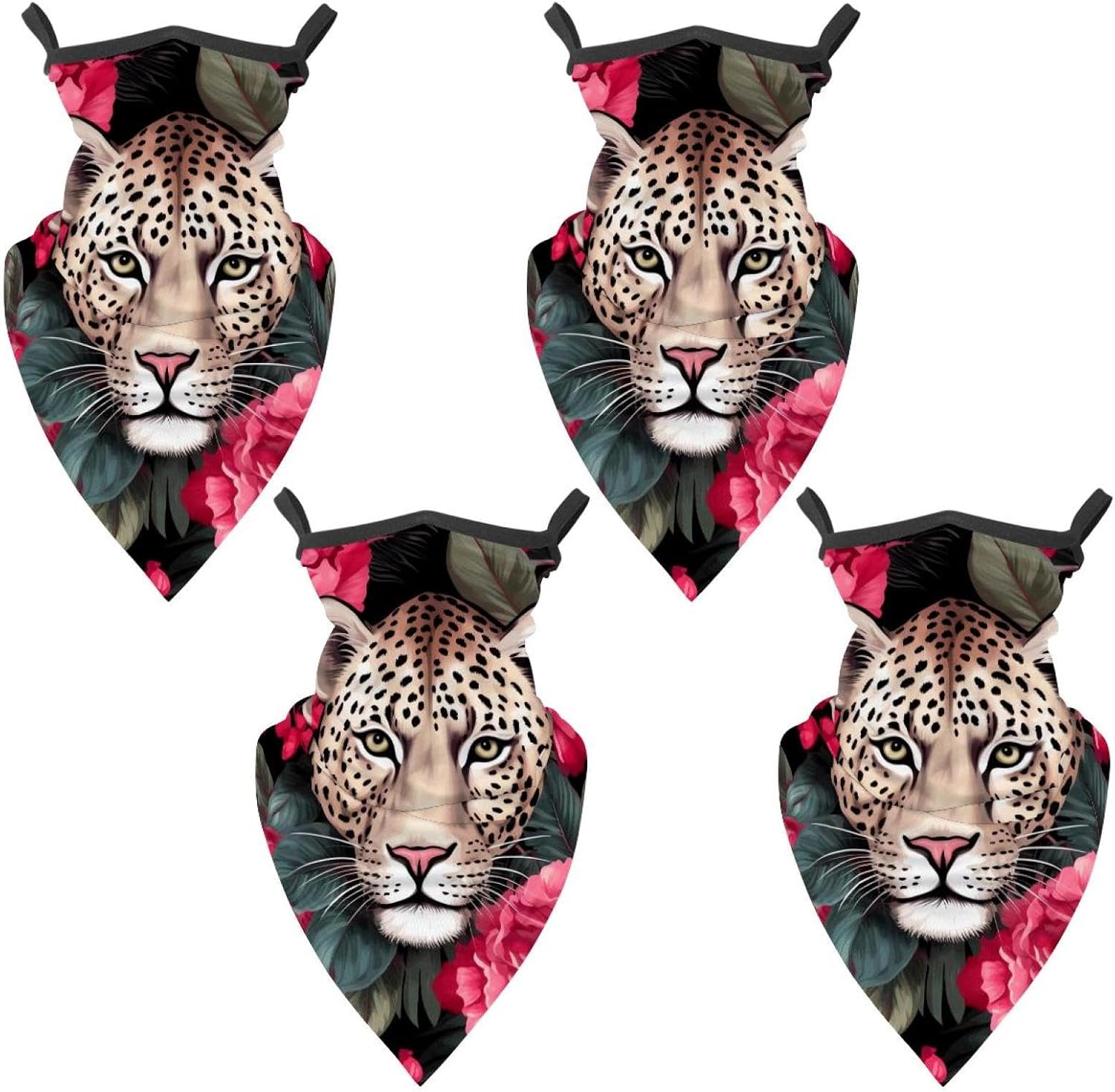 4 Pieces Owl UV Protector Scarf, Summer Cooling Neck Gaiter for Men/Women