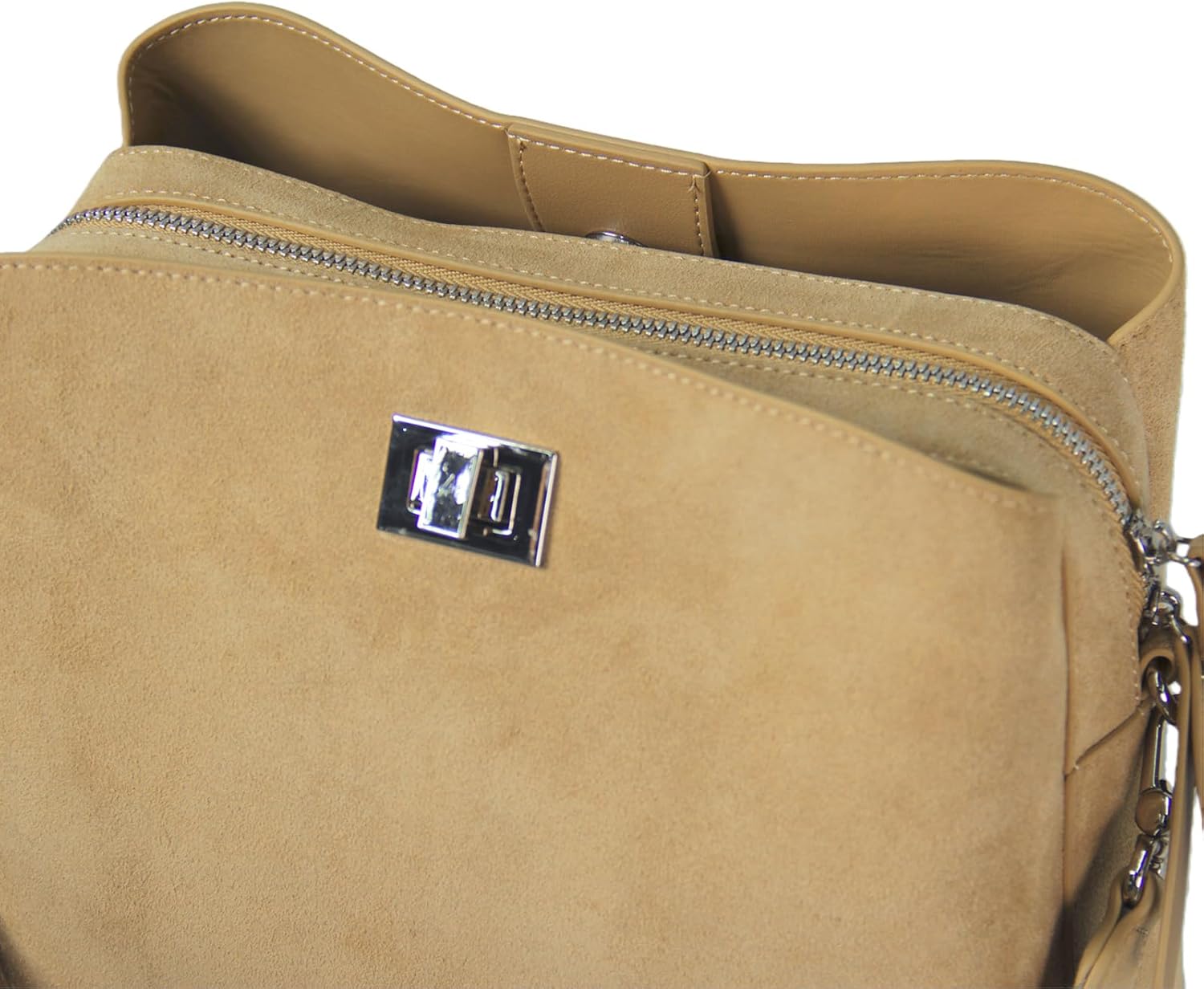 Genuine Leather Suede Bags for Women, Vintage Handbag Purse Suede Hobo Bag Slouchy Bag Shoulder Crossbody Bag - Image 6