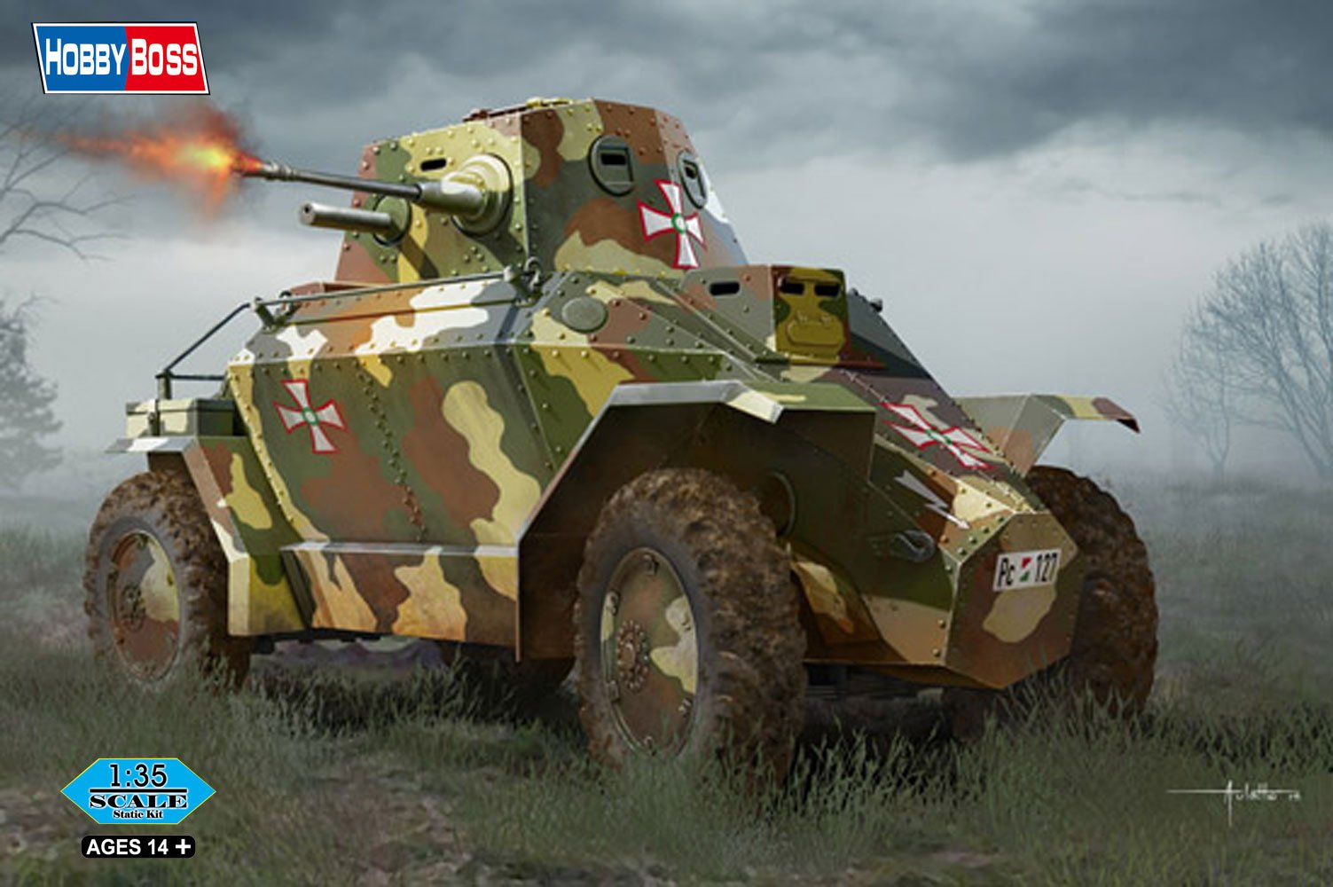 Hobby Boss 83866 – Maqueta de Hungarian 39 M Csaba Armored Car