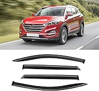 Vista 244 de Visera de ventana para Chevy Silverado 1500/GMC Sierra 1500/Avalanche/Suburban Crew Cab 2007-2013, protectores de lluvia, deflector de ventilación