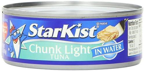 Starkist Chunk Light Atún en agua envuelta en agua, paquete de 4 latas de 5 onzas, (paquete de 3 – total 12 latas)