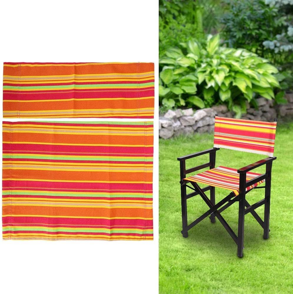 1 Juego Fundas para Sillas,Reemplazo de Lienzos para Sillas de Director,Directores Kit de Cubierta de Asiento de Reemplazo,Protector de Taburete,Duradera y Fácil de Limpiar Muebles Accesorios(Vistoso)