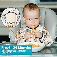 Vista 4 de Juego de 3 baberos de manga larga