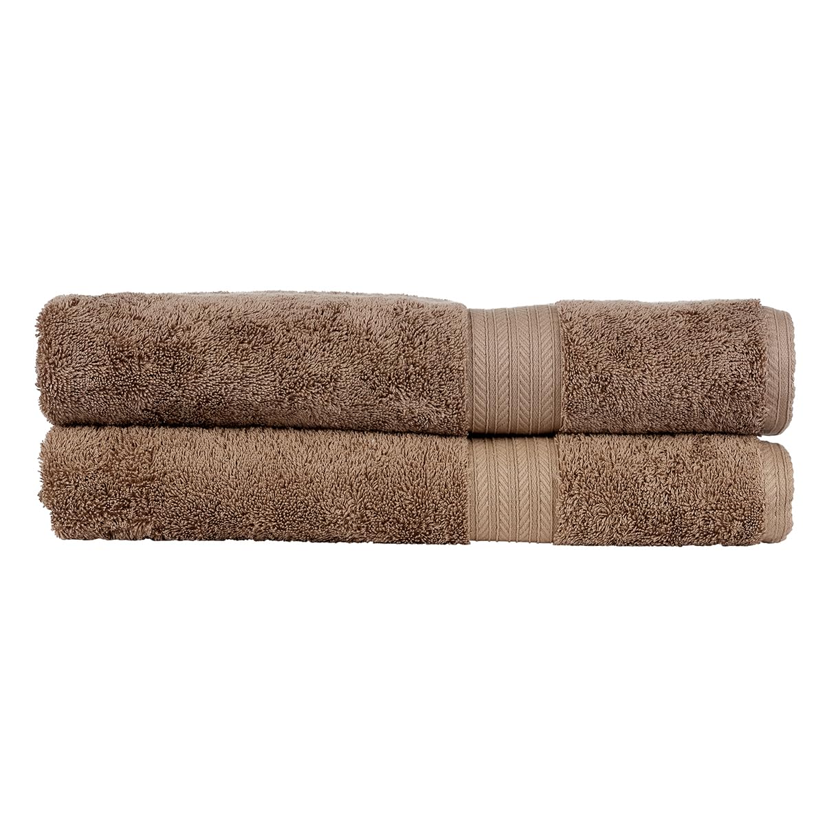 Christy Renaissance 2 Bath Sheets Set | Mink Brown | 100% Egyptian Cotton Pile | Luxuriously Soft and Super Absorbent | 675 GSM | Extra Large Bath Towels