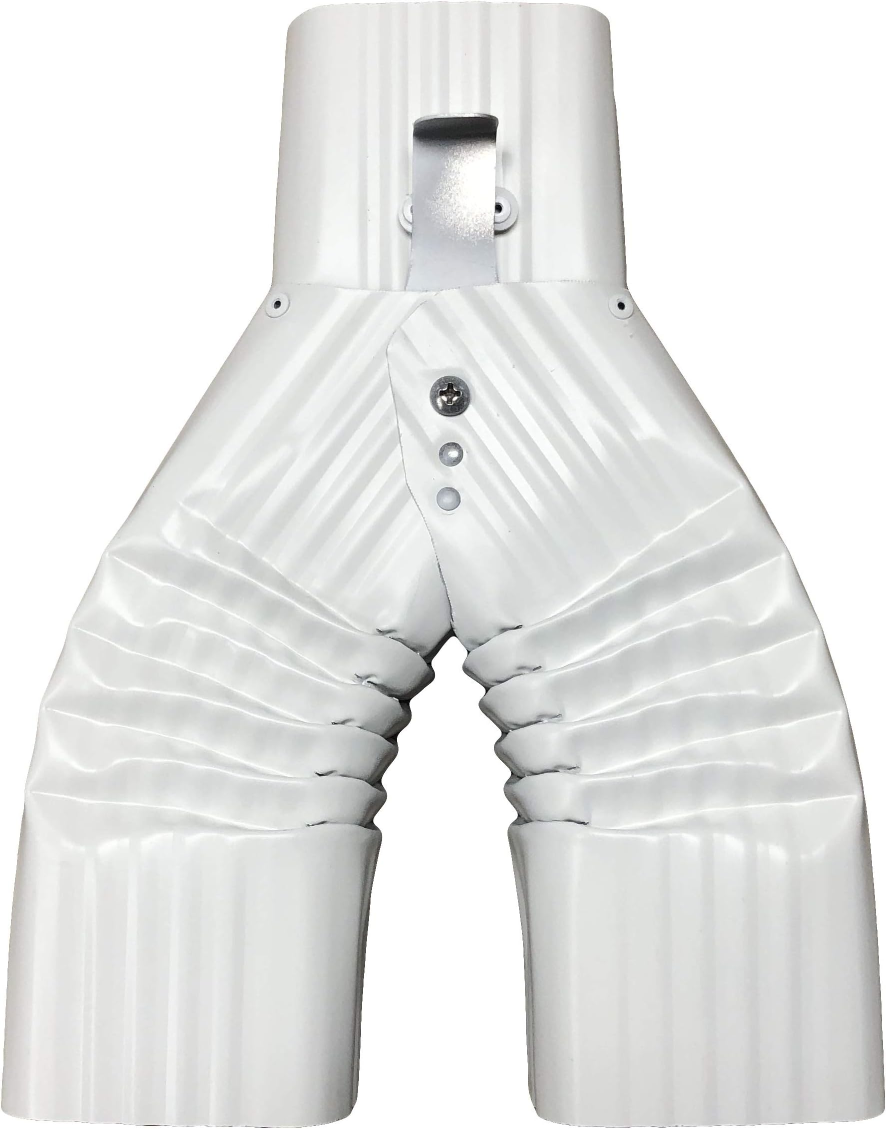 Offset Downspout Diverter for Rain Barrels (2X3, HIGH Gloss White)