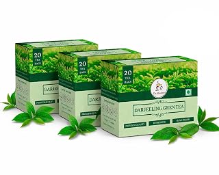 The Meadows Darjeeling Green Tea - 60 Tea bags-90gm | 60 Teabags