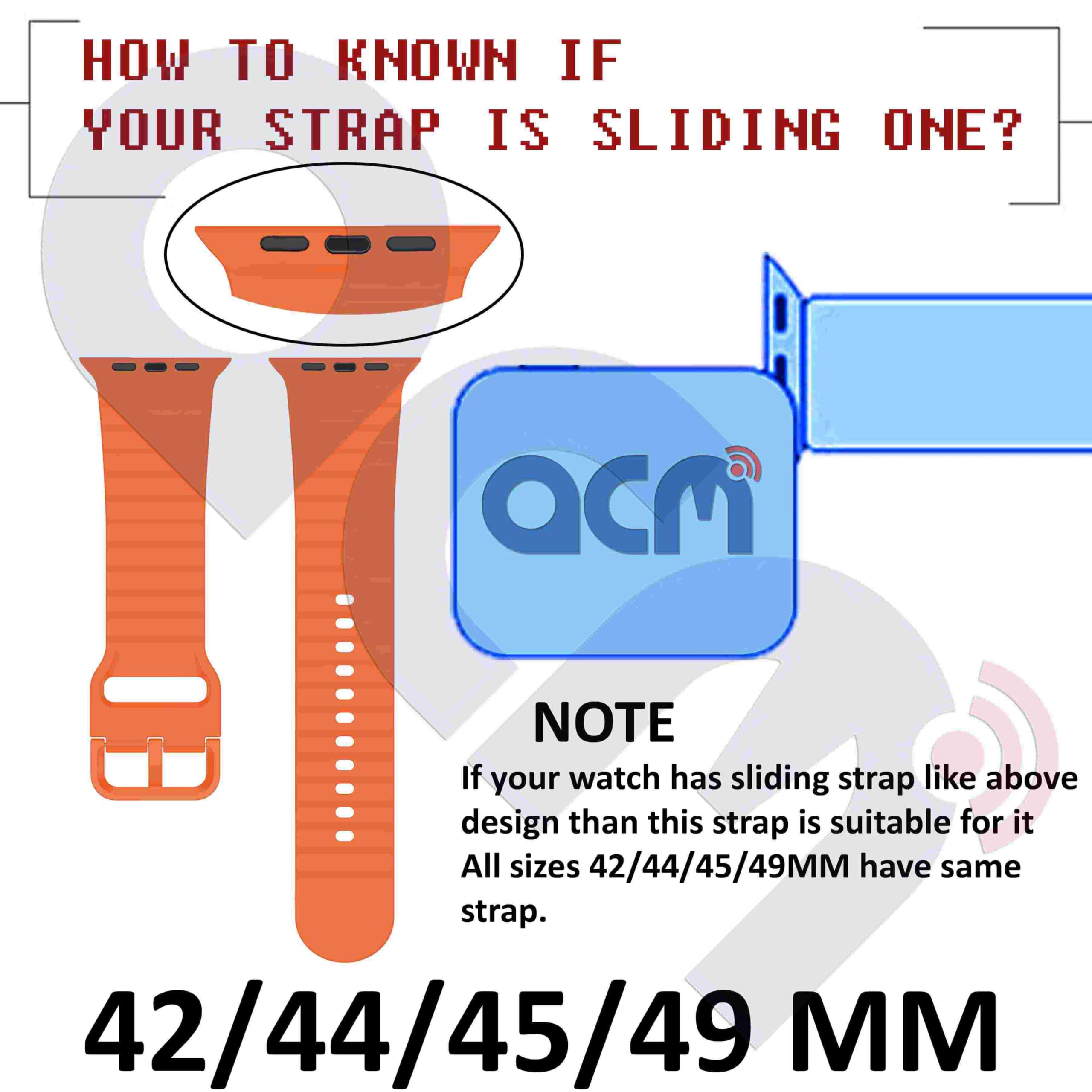 ACM Watch Strap compatible with Fire-Boltt Dapper Bsw189 Smartwatch 4