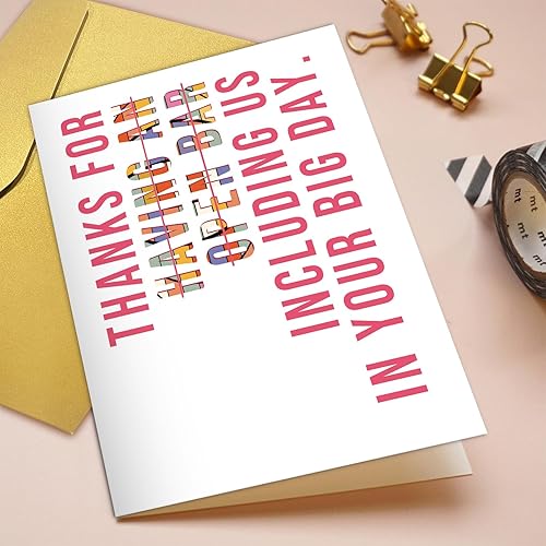 Miniatura 4 de Qiliji Divertida tarjeta de boda para amigos, tarjeta de compromiso humorística para pareja, felicitaciones por tus tarjetas de gran día, regalo de