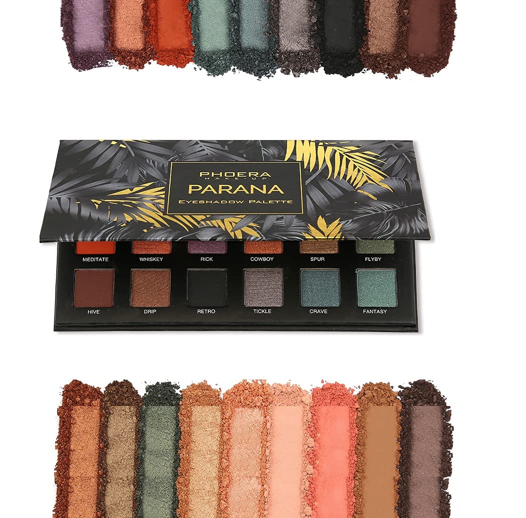 MISKEENMakeup Highly Pigmented Eyeshadow Velvety, Matte, Shimmer Palette Professional And Personal Use Cosmetics (Parana)