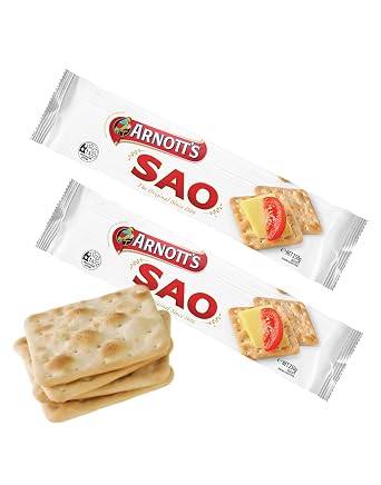 SAO Crackers Pack Of 2 x 250g Ea The Original Since 1906 Full Size, A family favorite for generations