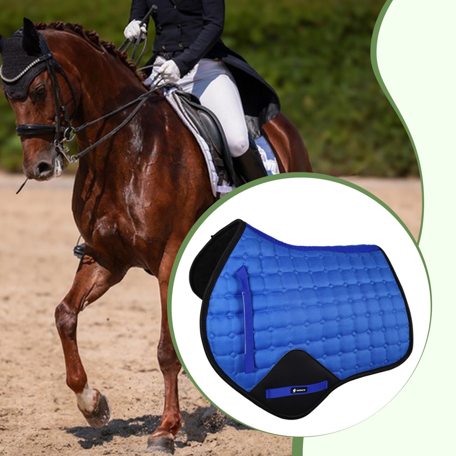 Manta para Silla de Montar, Cómoda, para Equitación, con Absorción de Impactos.