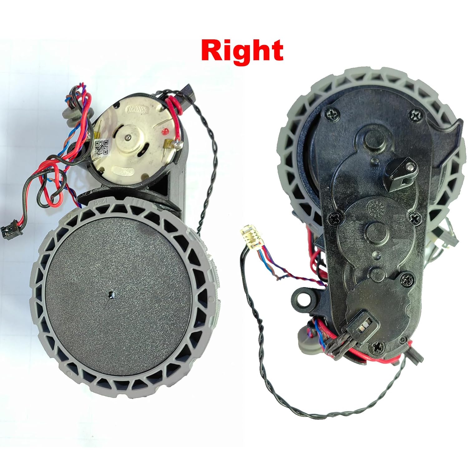 Replacement Sweeper Drive Wheel Motor Module Compatible with Ecovacs X1 / X1 SPro / T10 Omni / T20 Robotic Vacuum Cleaner Repair Parts Accessories (1 Left Drive Wheel & 1 Right Drive Wheel)