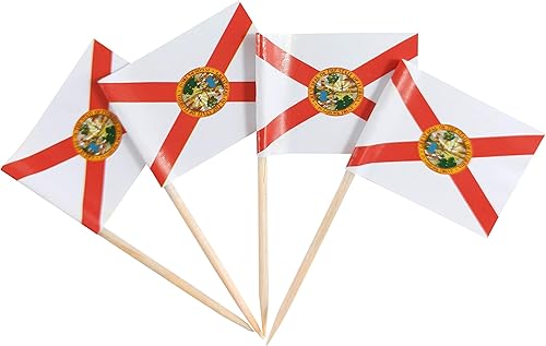 Vista 58 de JBCD Banderas pequeñas de Alaska para cupcakes de Alaska (100 piezas)