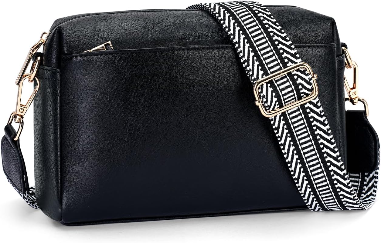 APHISON Small Crossbody Bags for Women, Triple Zip Crossbody Cell Phone Purse Shoulder Handbags with Adjustable Strap | Small, Triple Zip, Crossbody, with Adjustable Strap