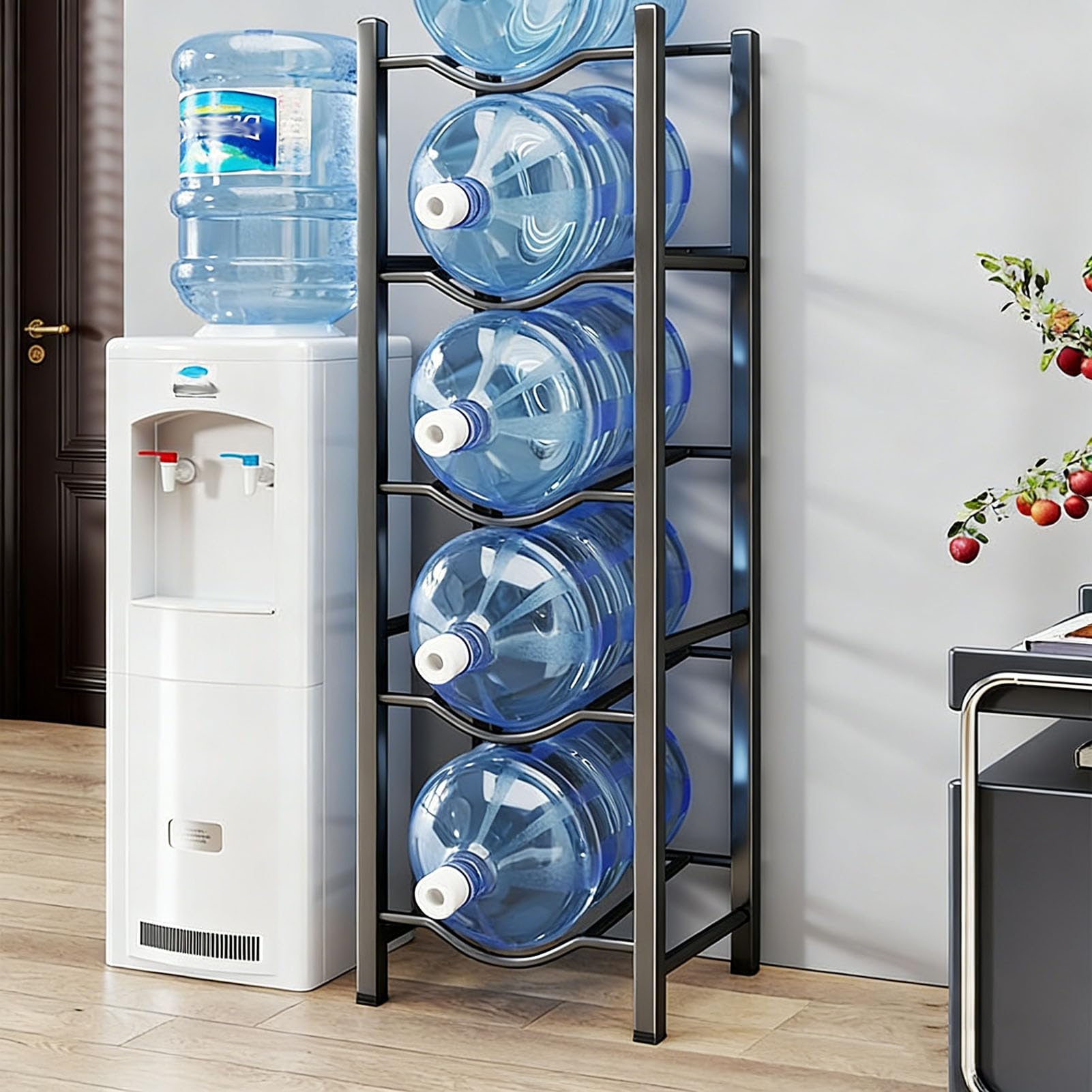 Support de rangement pour carafe d'eau en acier carbone robuste distributeur à 3 4 5 niveaux