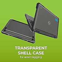 Vista 4 de Gumdrop SlimTech Custom Case Fits Dell Chromebook 3120 3110 3100 (2-in-1) - Lightweight Protection Rubberized Thread on Sides Seamless Asset