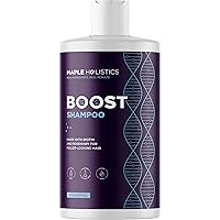 Vista 17 de Champú voluminizador de biotina para cabello fino - Champú para cabello fino con menta, argán y aceites esenciales para el cuidado del cabello