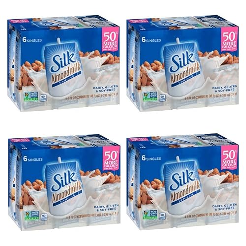 Seda Vainilla almondmilk 8Onza 6Count Paquete de 4