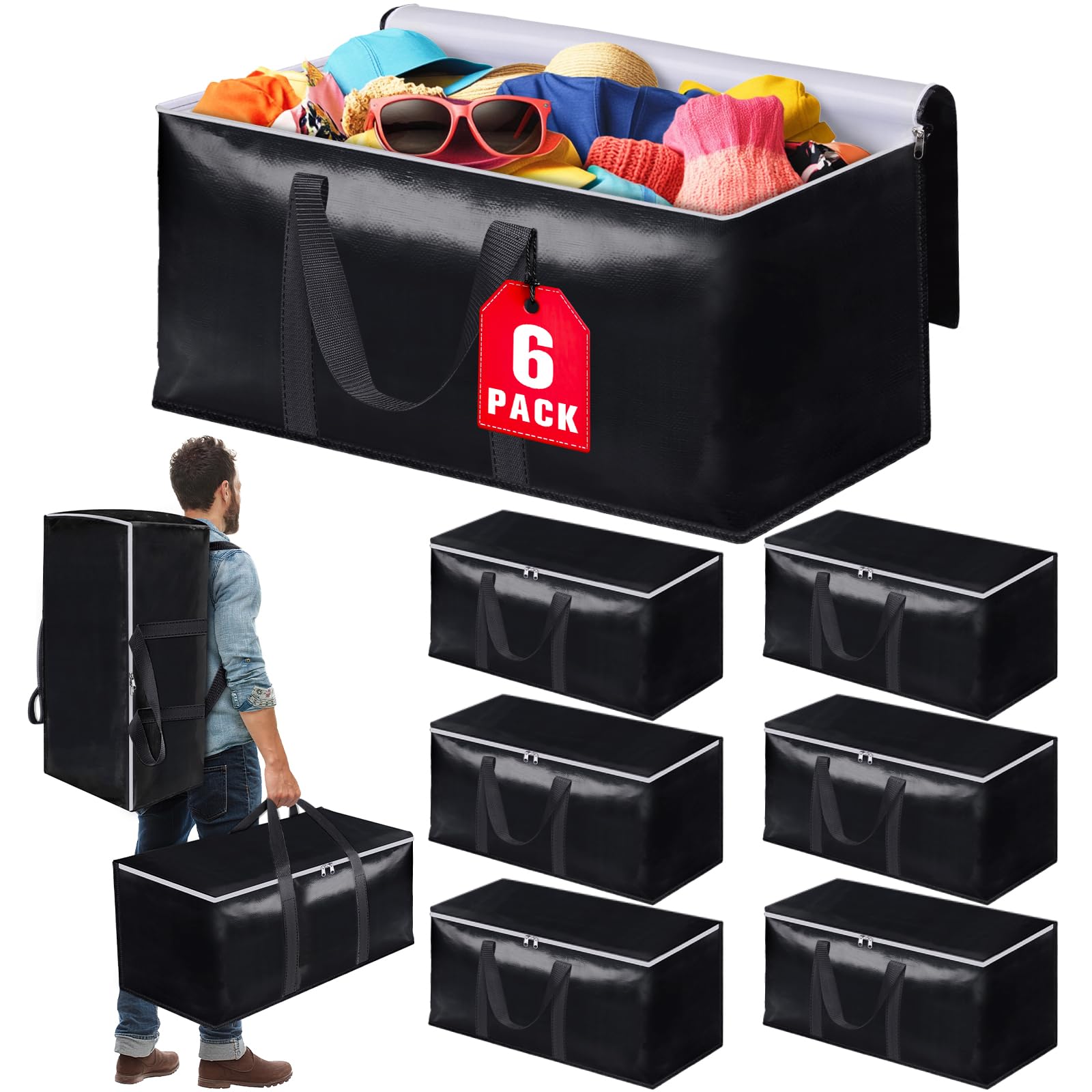 Bolsas de mudanza grandes que sustituyen cajas de cartón rotas para mudarse