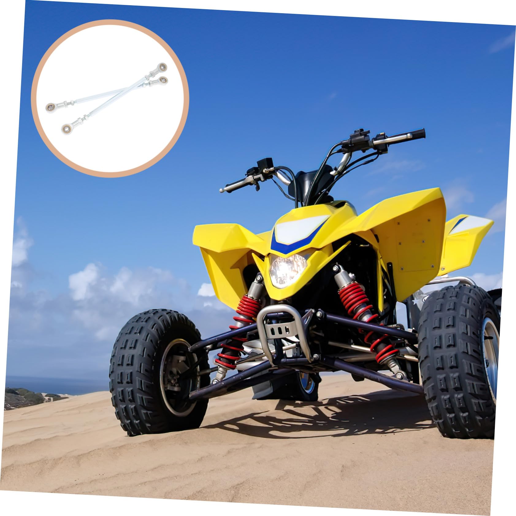 Lot de 2 Rotules de Direction en Acier Inoxydable pour ATV