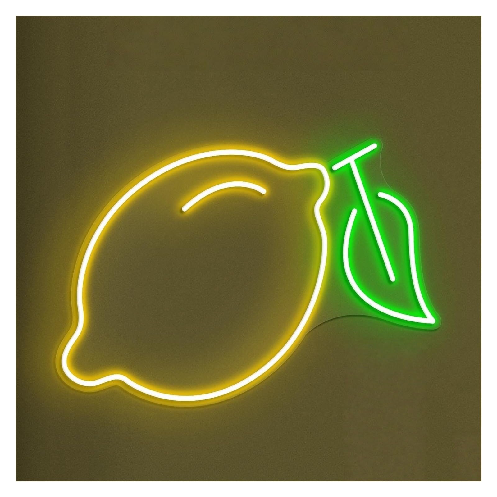 RONGCH Hanging Art Signs Lemon Neon Sign, Suitable for Fruit Shop Decor with Brightness Adjustable 38cm