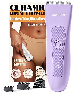 MANSPOT LADYSPOT™ Hair Finishing Trimmers for Women, with 3 Guard and Replaceable Hypoallergenic Ceramic Blade Heads, Womens Hair Shaver Kit Sets (Women-Purple-Version)