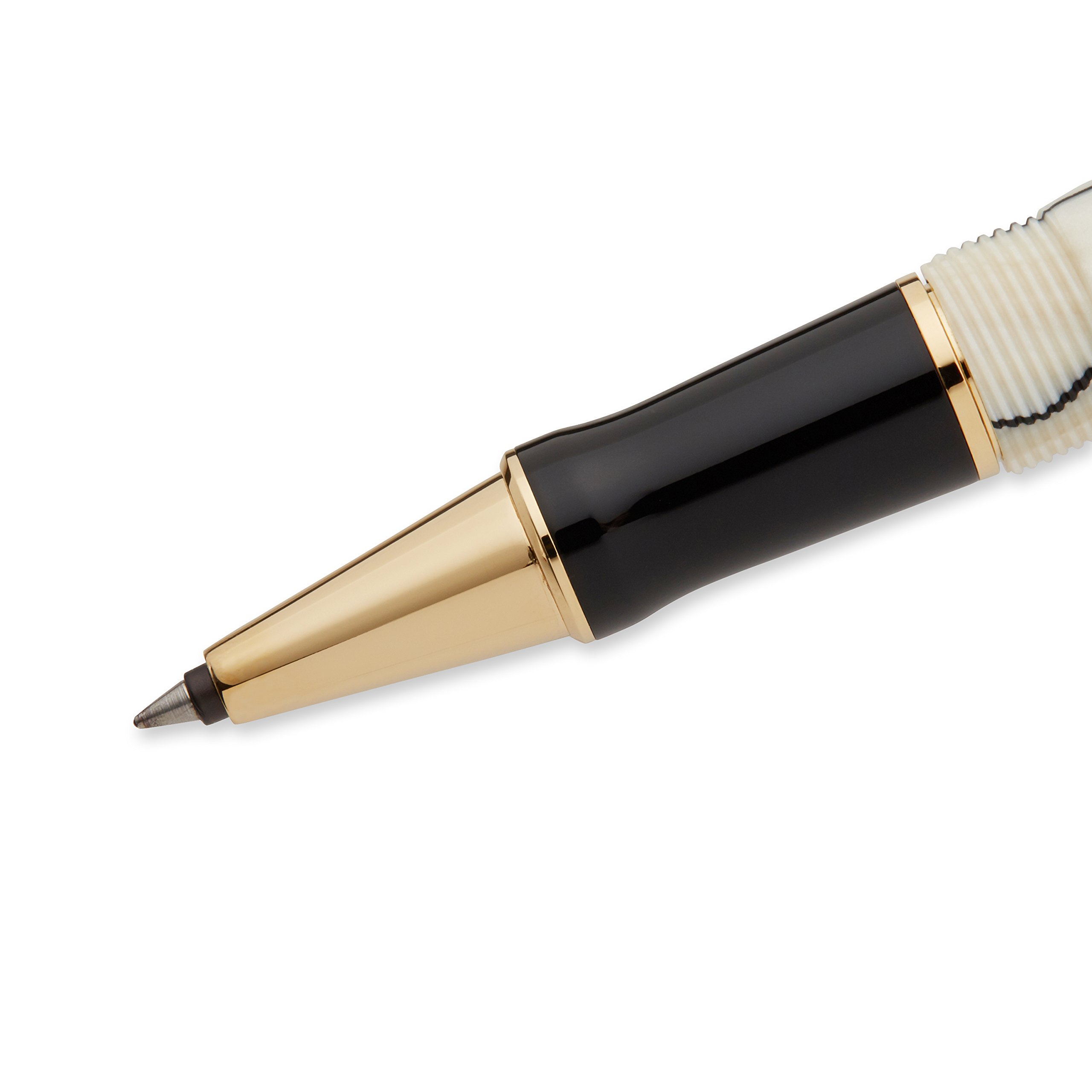 Parker Duofold Pearl and Black Medium Point Rollerball Pen