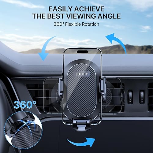 Miniatura 3 de Soporte de teléfono para automóvil, clip de ventilación mejorado y doble gancho, soportes universales para teléfono para tu automóvil, soporte para