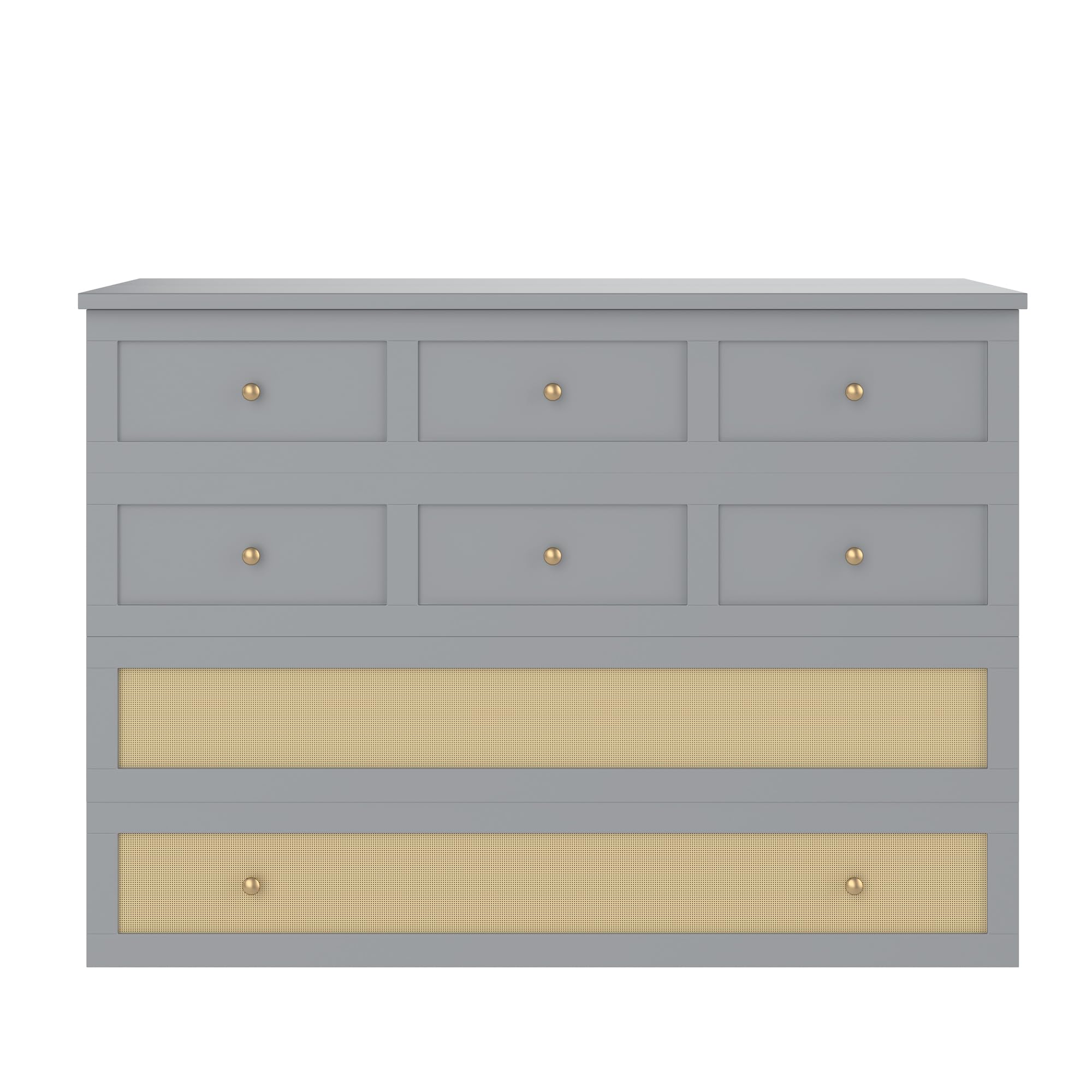 Cama Armario, 140 x 200, Móvil Armario Cama con Cajones en el Extremo de la Cama y Estante en la cabecera de la Cama con USB y Enchufe Cama con Plataforma Convertible, Sin Colchón (Gris)