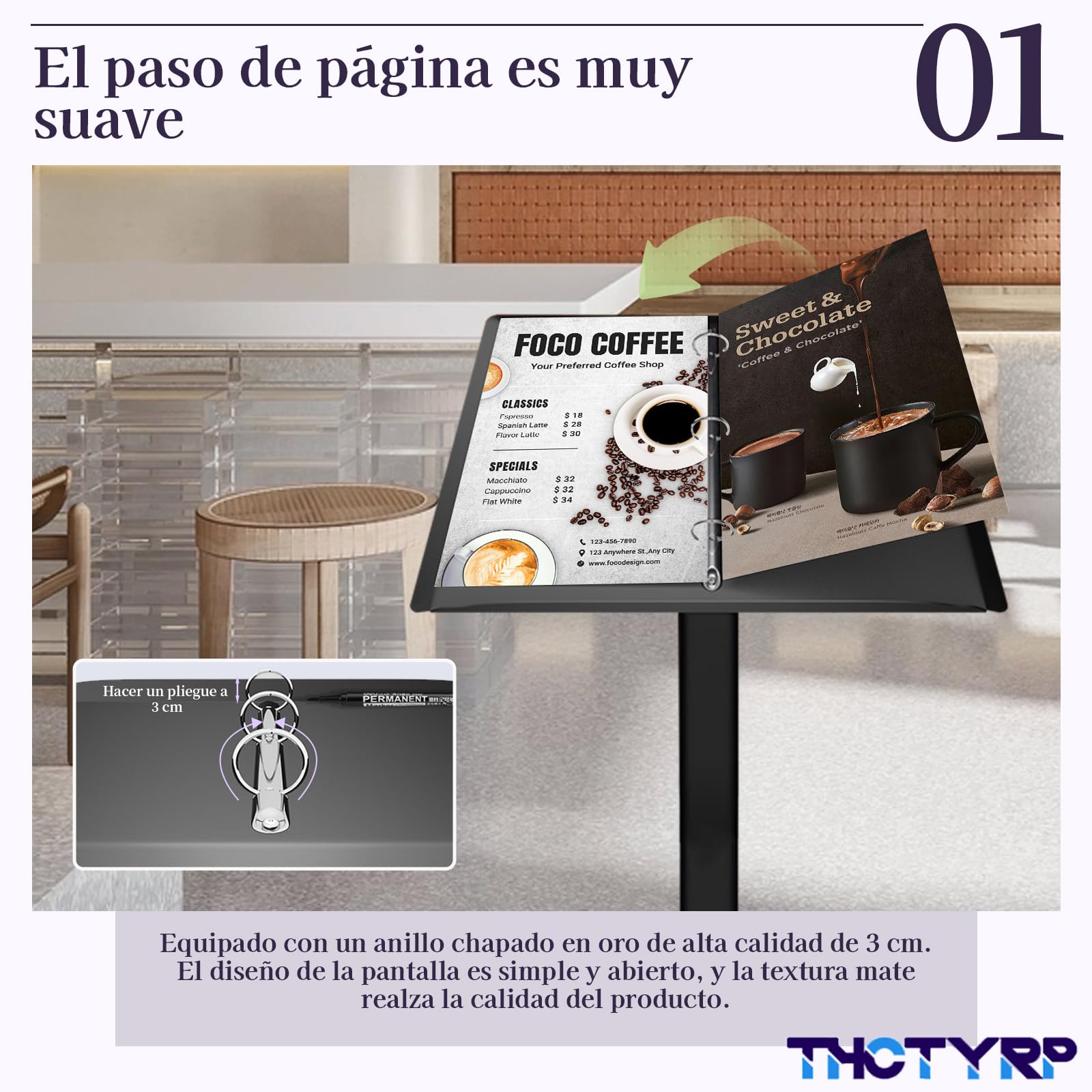 Soporte de menú, soporte para nombres, menús, exterior, pizarra de espera, visualización de menú, soporte para nombres, soporte, cerrado, letrero, herramientas incluidas, fácil de montar