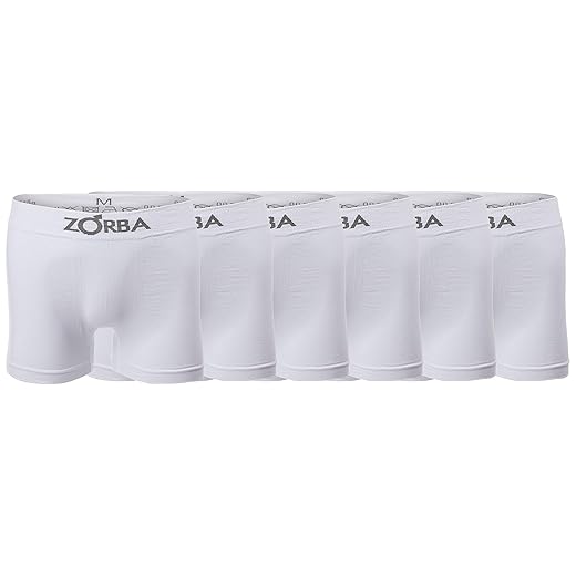 Kit 6 Cuecas Boxer Algodão Sem Costura ZorbaMasculino