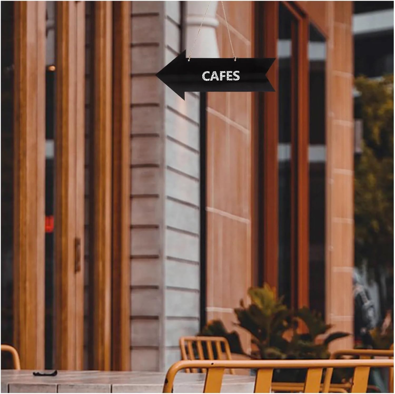 Chalkboard Hanging Signs 9 Pcs Double Sided Black Acrylic Hanging Chalkboard Sign Decorative DIY Writable