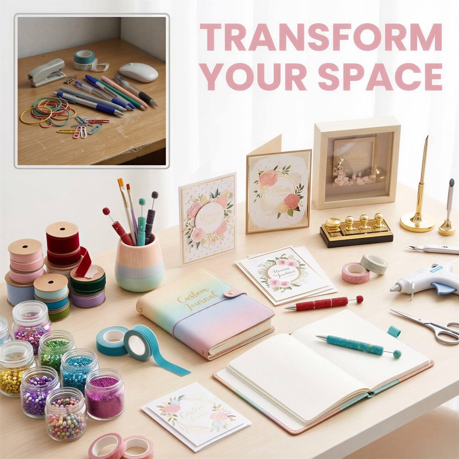 30 penne glitterate con strass, penne fai da te per personalizzazione, strumenti di scrittura con perline glitterate per progetti artistici e regali personalizzati