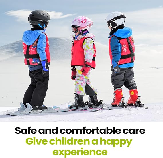 OutdoorMaster Kids Ski Goggles Anti-Fog OTG Snow Goggles for Winter Sports
